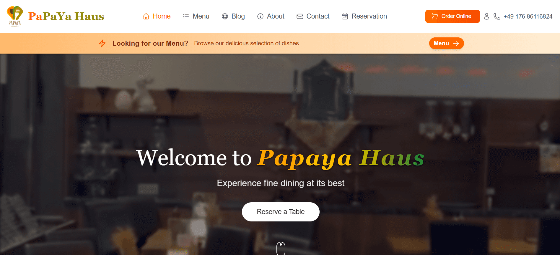 Showcase image for Papaya Restaurant